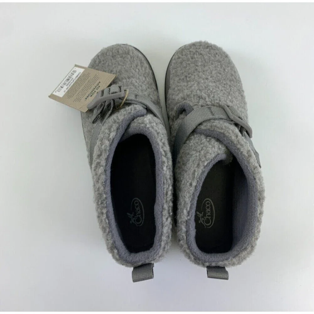 BOGO Chaco Ramble Fluff Ankle Bootie Light Gray NEW Adjustable JCH180350 Kids 5